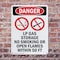 Signmission LP Gas Storage No Smoking Danger Sign, Plastic, 10in W x 14in L, 2PK OS-2PACK-DS-P-1014-V-1444 - alternate 4